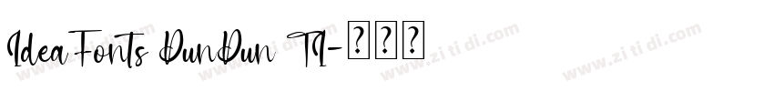 IdeaFonts DunDun TI字体转换